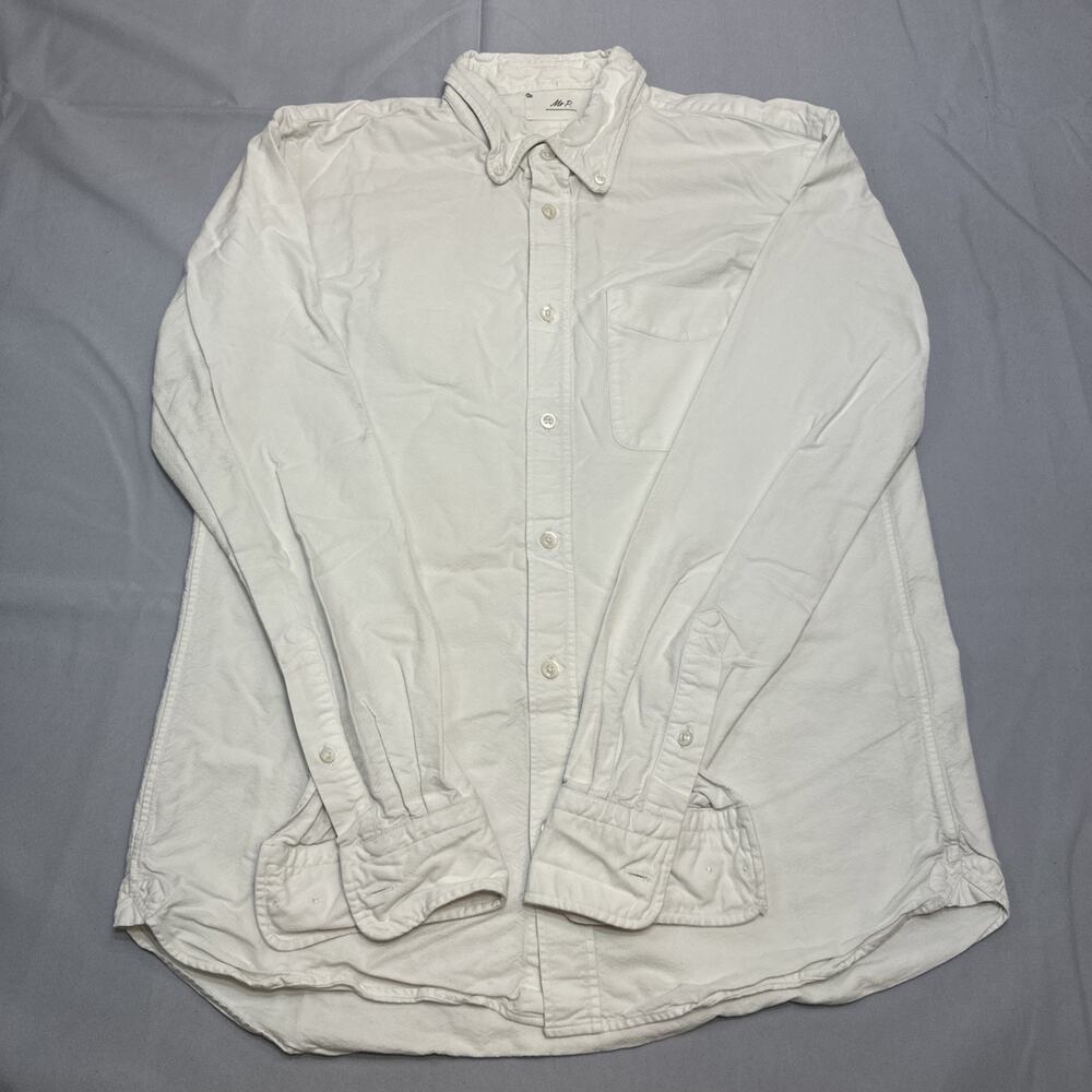 Mr. P Shirt Mens Size S‎ White Preppy Mr. Porter Chambray Office Business